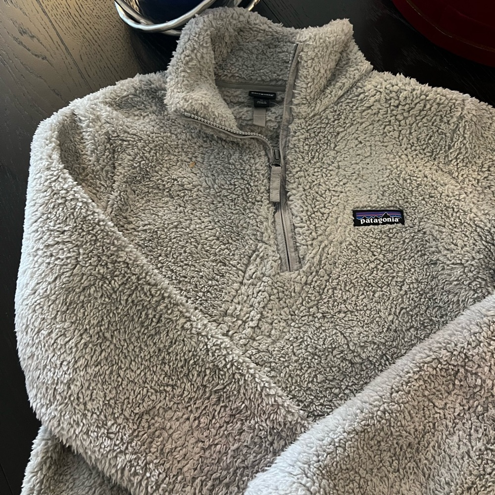 Patagonia Light Gray Sherpa Jacket
